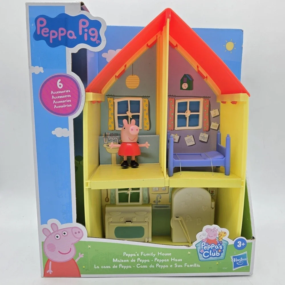 Peppa Pig Family‎ House 2-Story Playset with Figure & 6 Pieces Toy